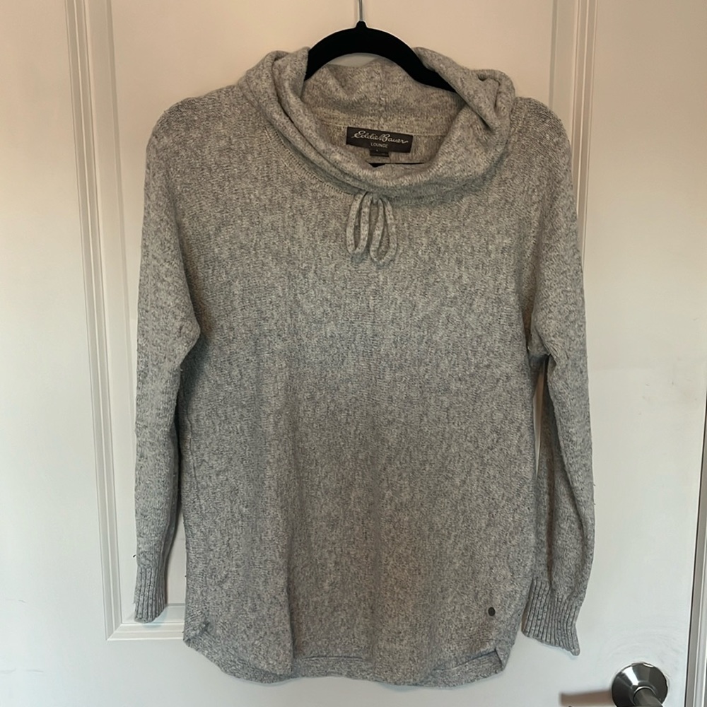 Eddie Bauer cowl neck lounge sweater.